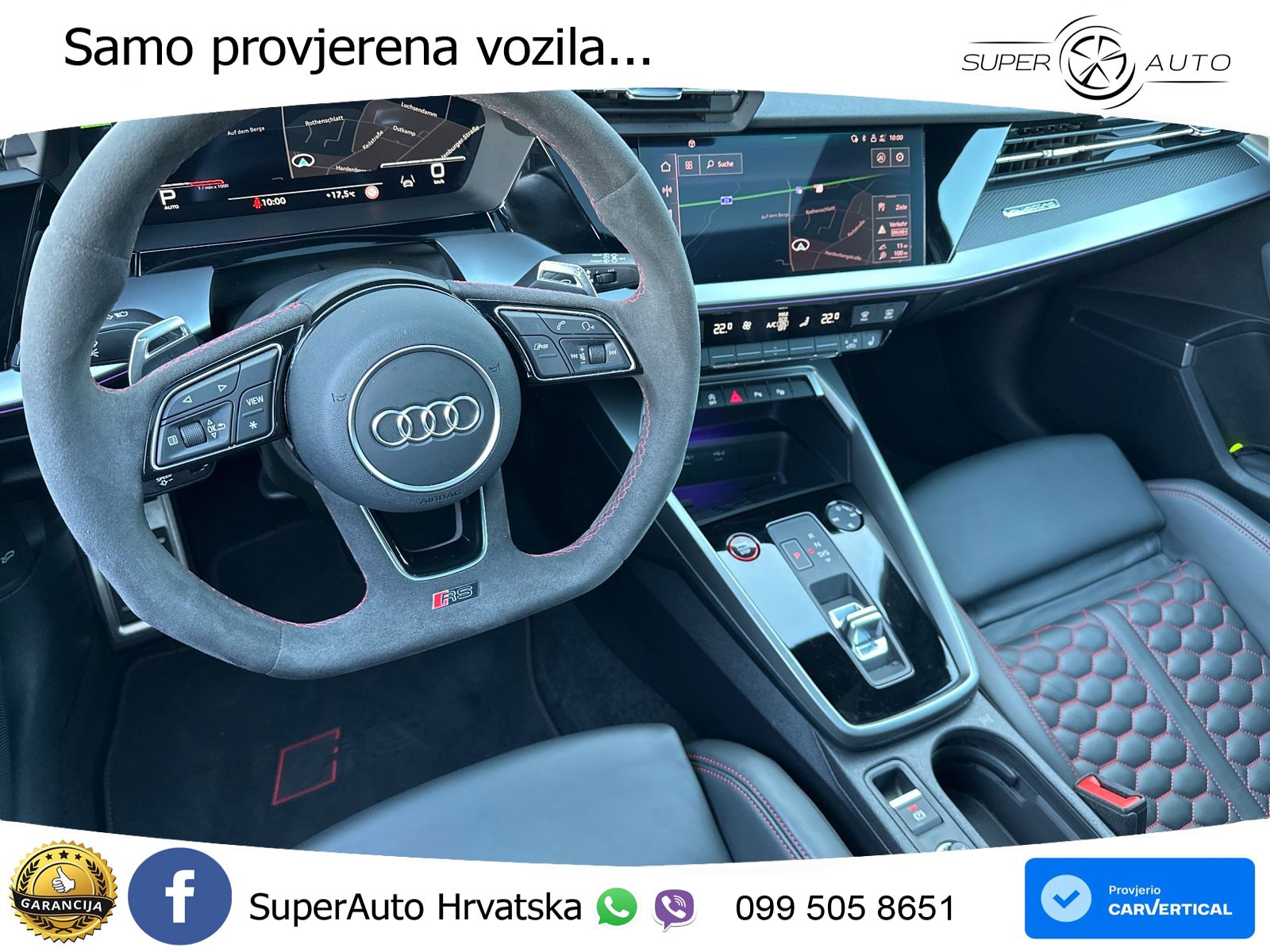 Audi RS3 Sedan 2.5 TFSI (400 KS) quattro S tronic LED+GR SJED+ACC