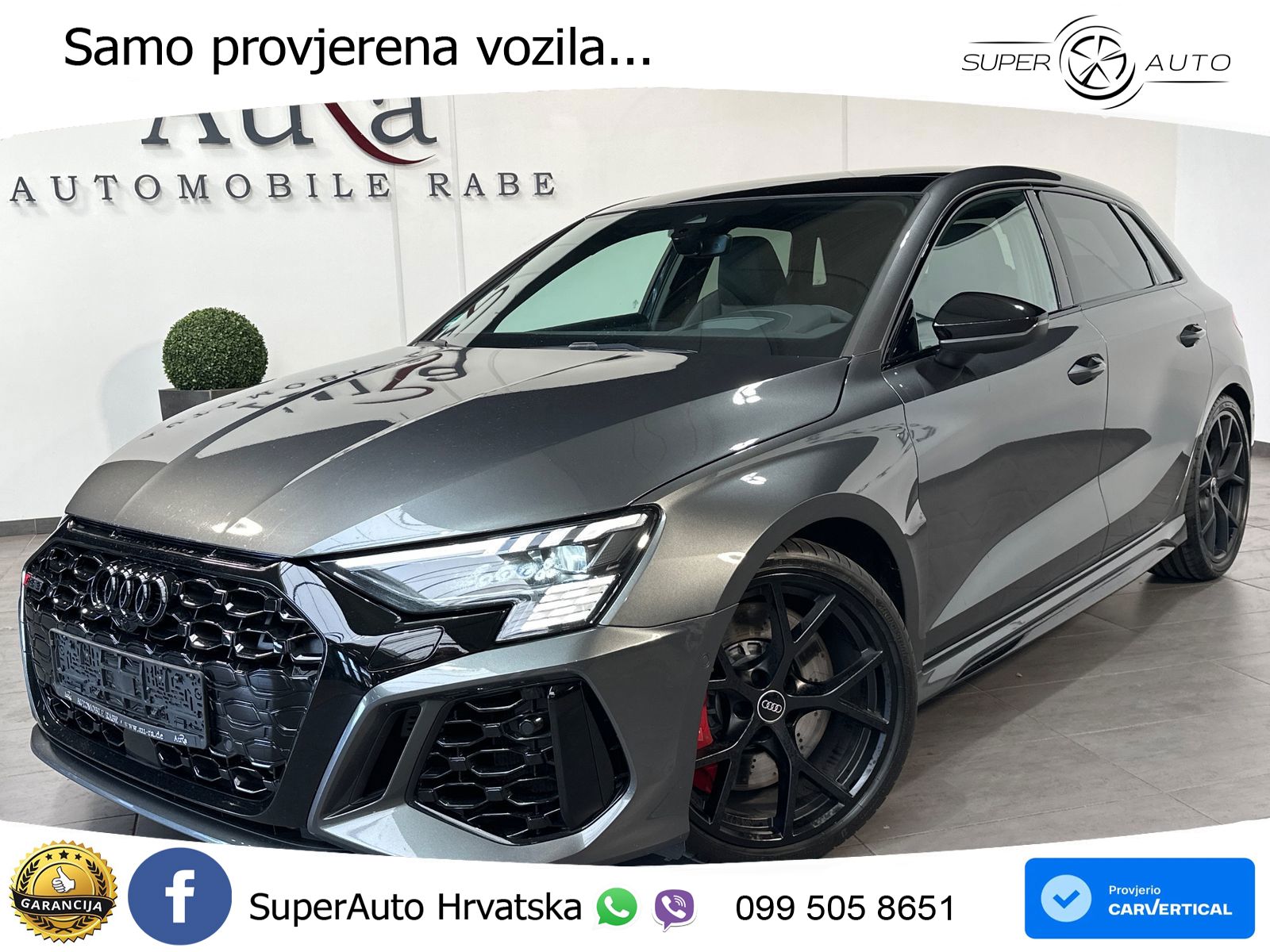 Audi RS3 Sedan 2.5 TFSI (400 KS) quattro S tronic LED+GR SJED+ACC