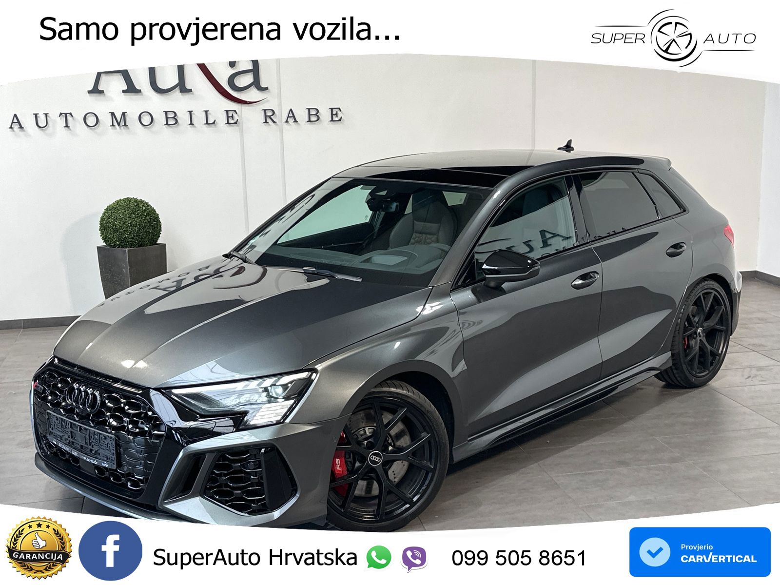 Audi RS3 Sedan 2.5 TFSI (400 KS) quattro S tronic LED+GR SJED+ACC
