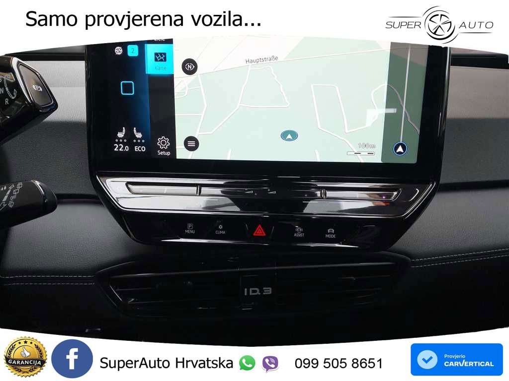 Volkswagen ID.3 Pro 62 kWh (204 KS) LED+GR SJED+ACC