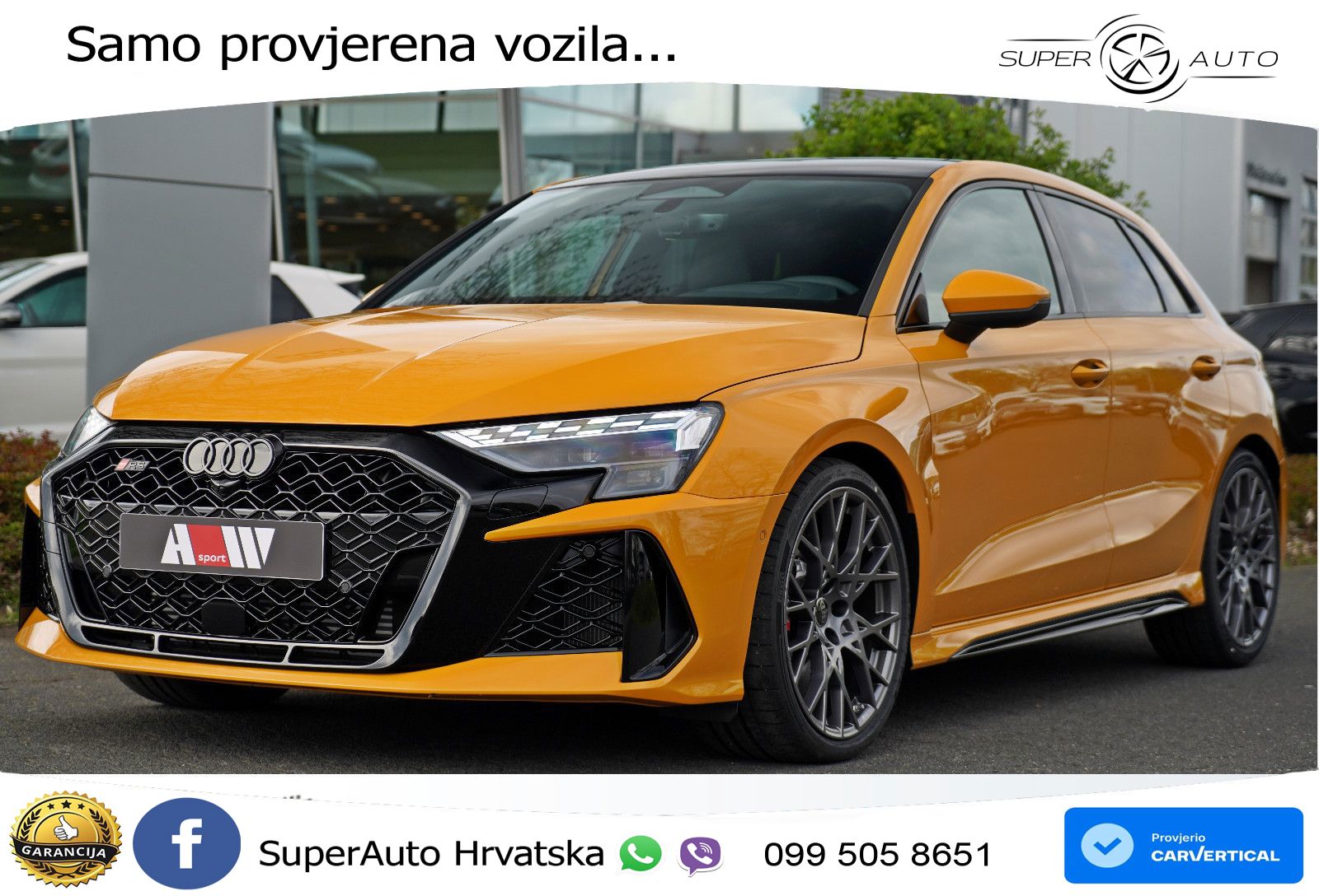 Audi RS3 Sportback 2.5 TFSI (400 KS) quattro S tronic LED+GR SJED+ACC