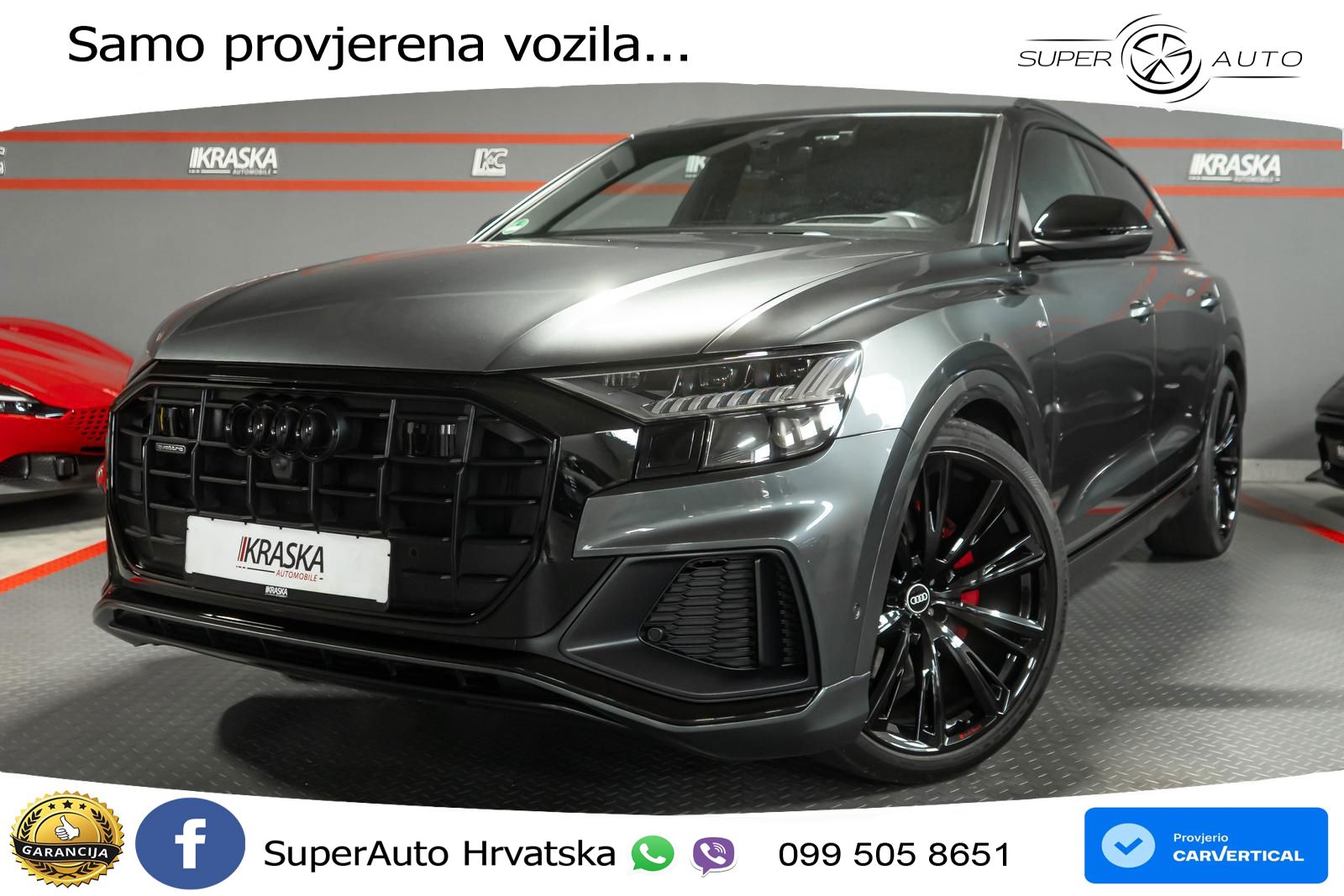 Audi Q8 50 TDI V6 (330 KS) quattro Tiptronic S line LED+GR SJED+ACC