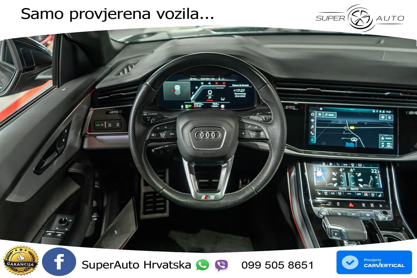 Audi Q8 50 TDI V6 (330 KS) quattro Tiptronic S line LED+GR SJED+ACC