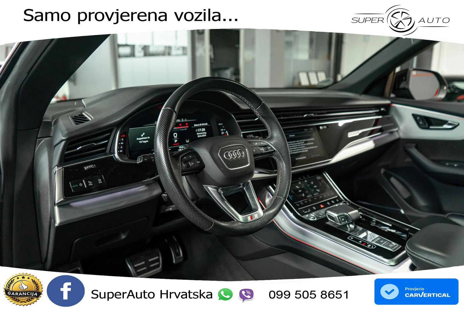 Audi Q8 50 TDI V6 (330 KS) quattro Tiptronic S line LED+GR SJED+ACC