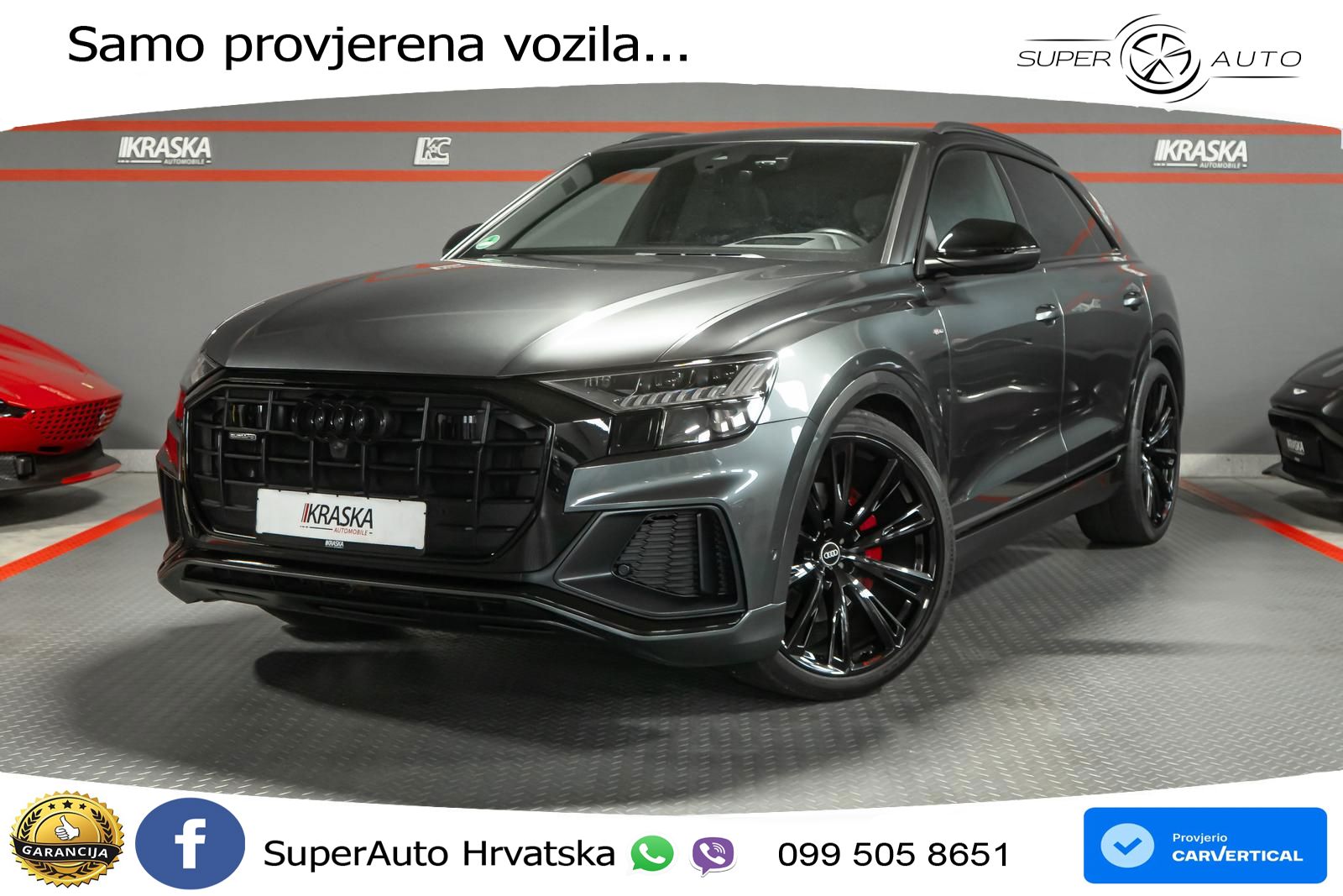 Audi Q8 50 TDI V6 (330 KS) quattro Tiptronic S line LED+GR SJED+ACC