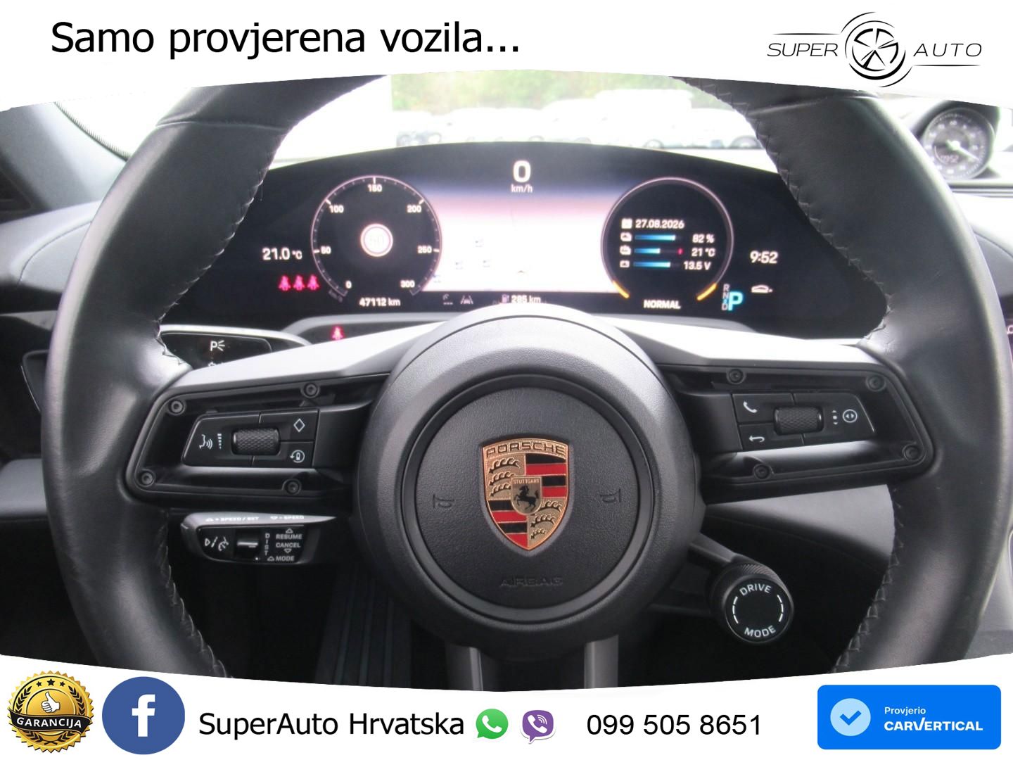 Porsche Taycan 4S Performance Plus 93.4 kWh (571 KS)