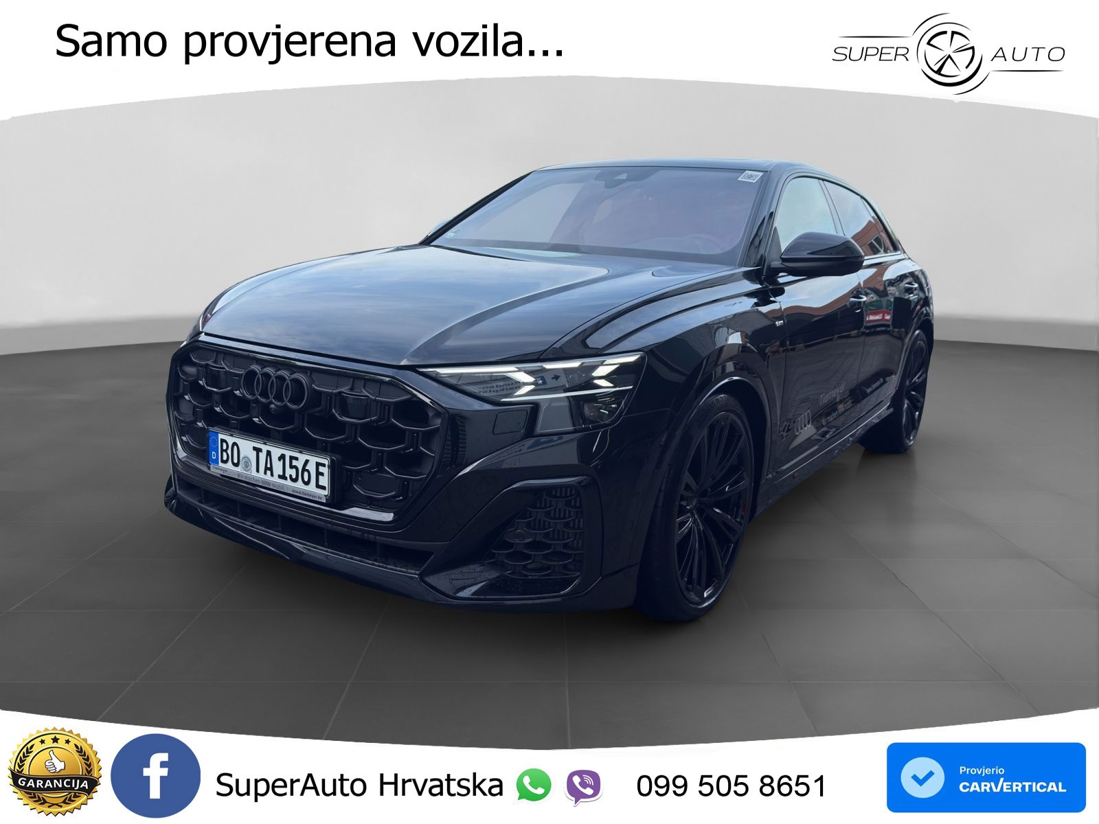 Audi Q8 55 TFSIe V6 (394 KS) quattro Tiptronic 2x S line LED+GR SJED+ACC