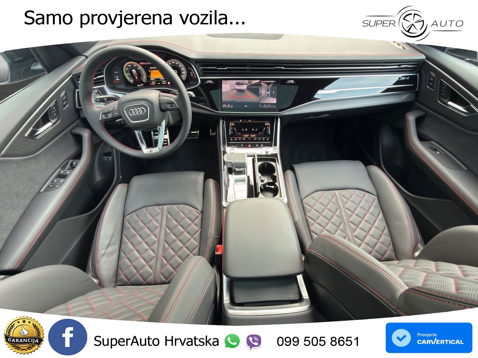 Audi Q8 55 TFSIe V6 (394 KS) quattro Tiptronic 2x S line LED+GR SJED+ACC