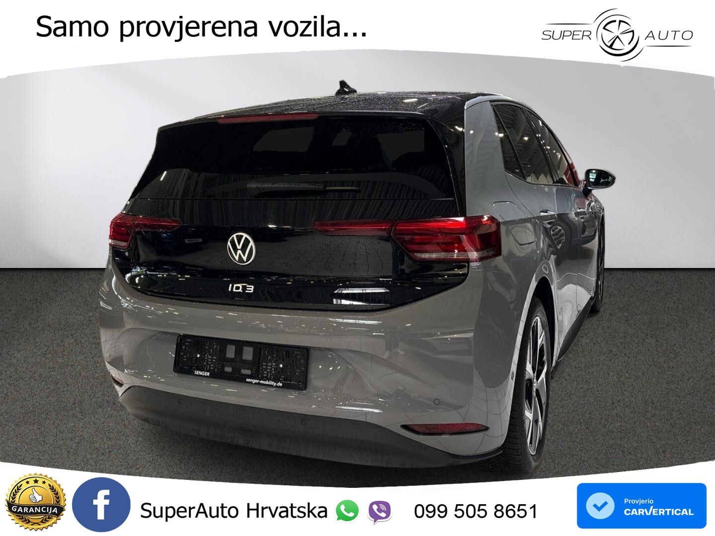 Volkswagen ID.3 Pro 62 kWh (204 KS) LED+GR SJED+ACC