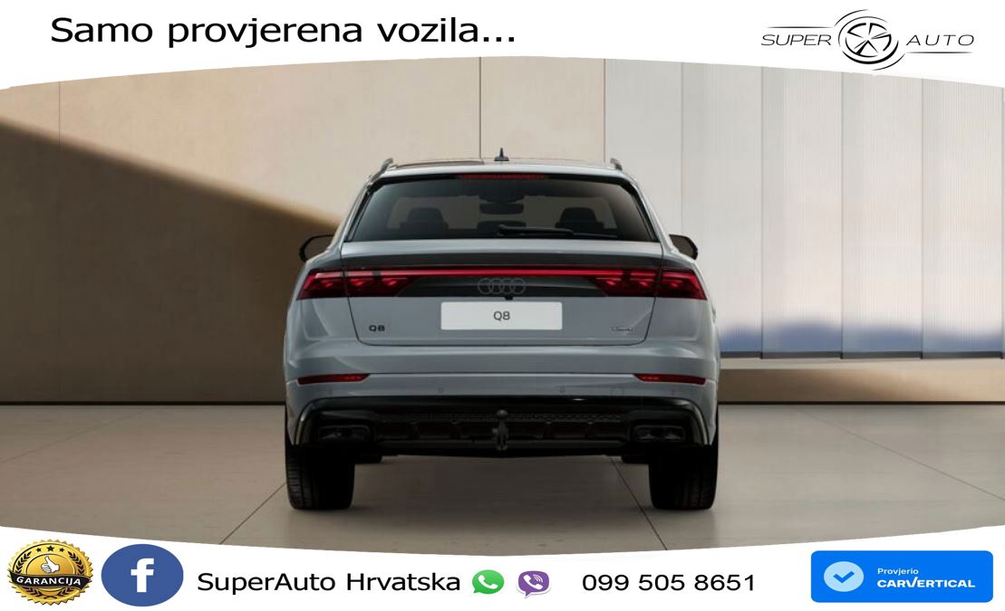 Audi Q8 50 TDI V6 (286 KS) quattro Tiptronic S line LED+GR SJED+ACC
