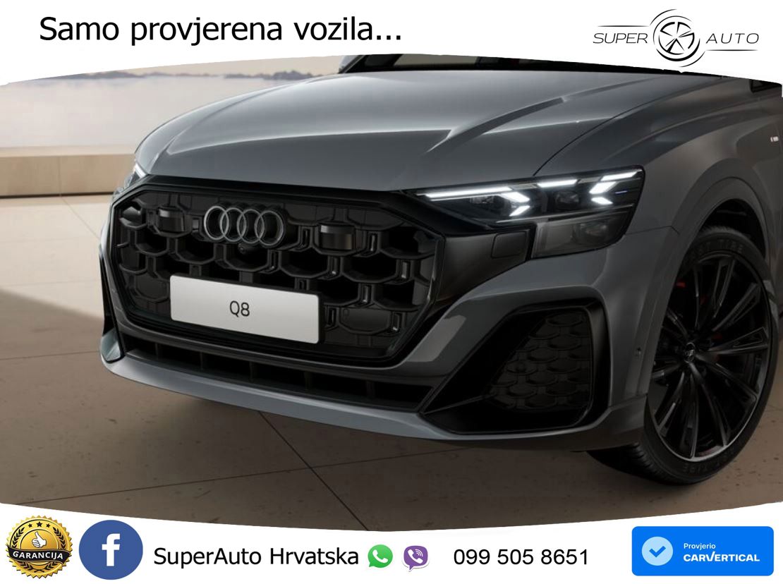 Audi Q8 50 TDI V6 (286 KS) quattro Tiptronic S line LED+GR SJED+ACC