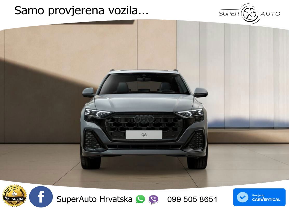 Audi Q8 50 TDI V6 (286 KS) quattro Tiptronic S line LED+GR SJED+ACC