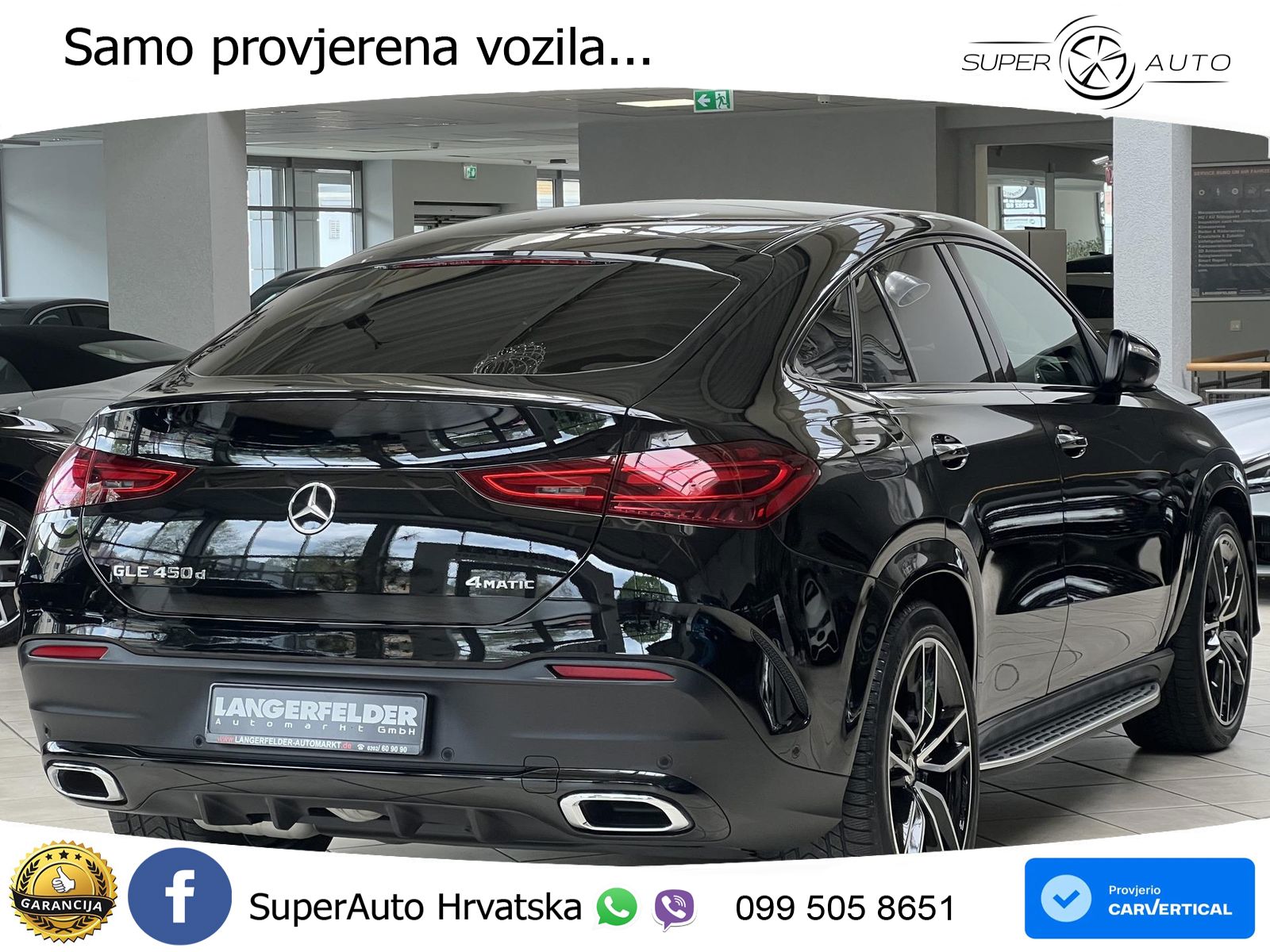 Mercedes GLE Coupe 450d (367 KS) EQ Boost 4MATIC 9G-TRONIC AMG LED+GR SJED+ACC