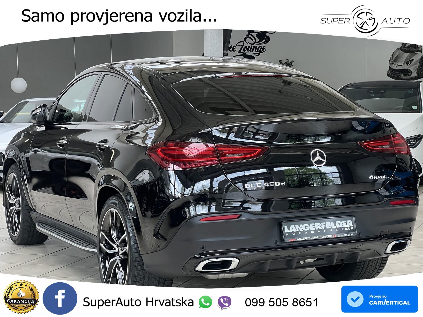 Mercedes GLE Coupe 450d (367 KS) EQ Boost 4MATIC 9G-TRONIC AMG LED+GR SJED+ACC