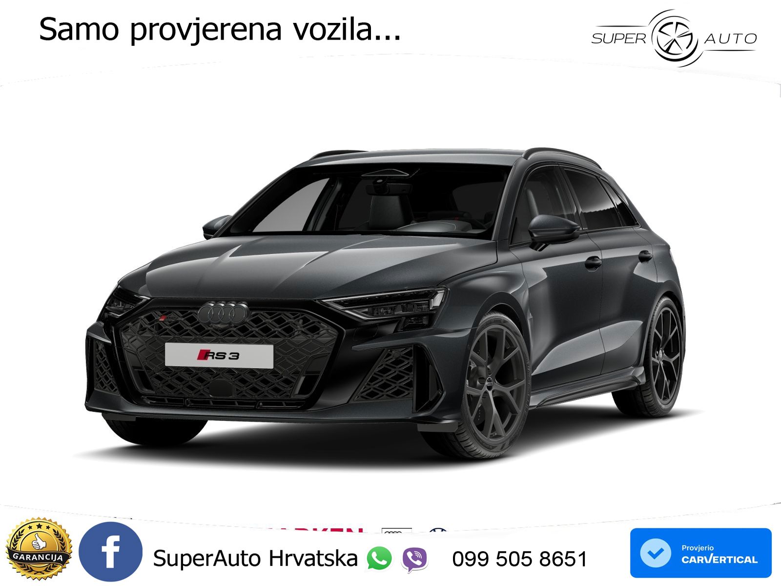 Audi RS3 Sportback 2.5 TFSI (400 KS) quattro S tronic LED+GR SJED+ACC