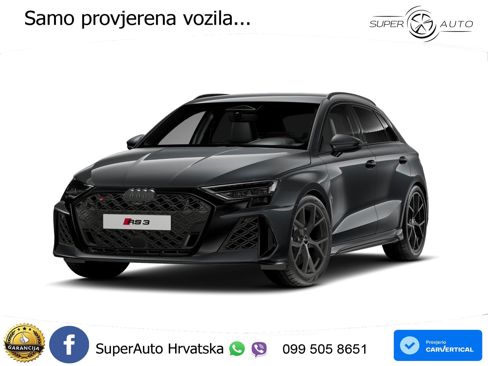 Audi RS3 Sportback 2.5 TFSI (400 KS) quattro S tronic LED+GR SJED+ACC