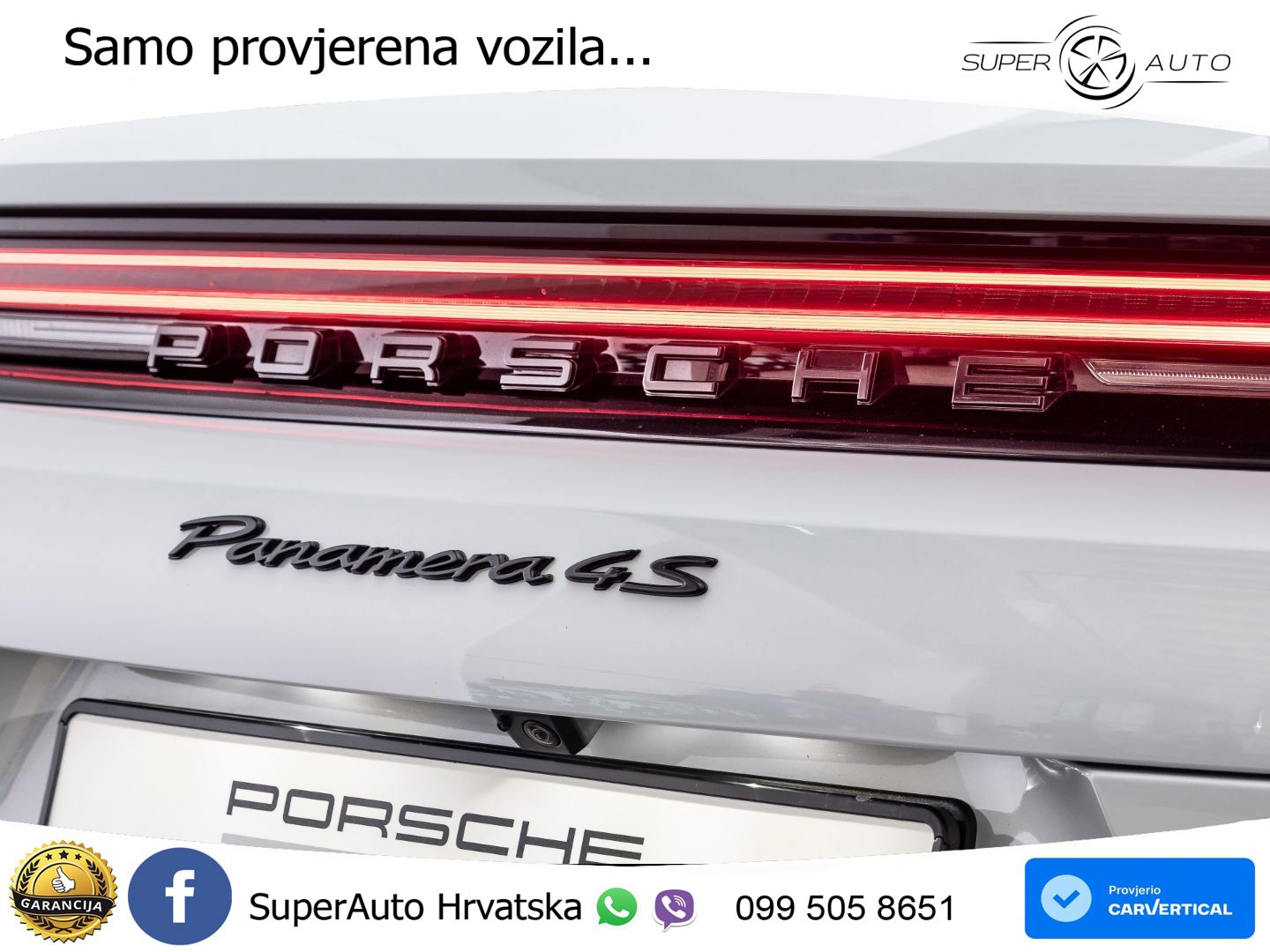 Porsche Panamera 4S 2.9 V6 (544 KS) E-Hybrid PDK ZRAČNI+ACC+GR SJED+KAM+PANO