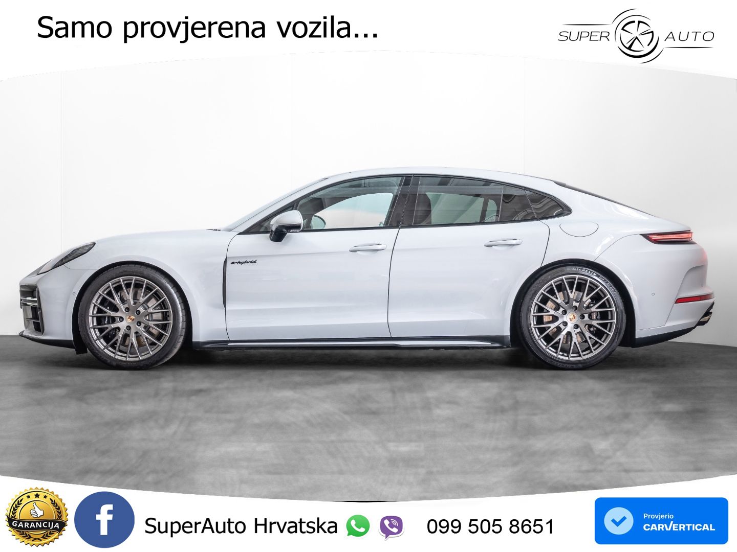 Porsche Panamera 4S 2.9 V6 (544 KS) E-Hybrid PDK ZRAČNI+ACC+GR SJED+KAM+PANO