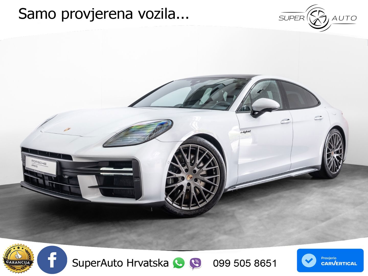 Porsche Panamera 4S 2.9 V6 (544 KS) E-Hybrid PDK ZRAČNI+ACC+GR SJED+KAM+PANO