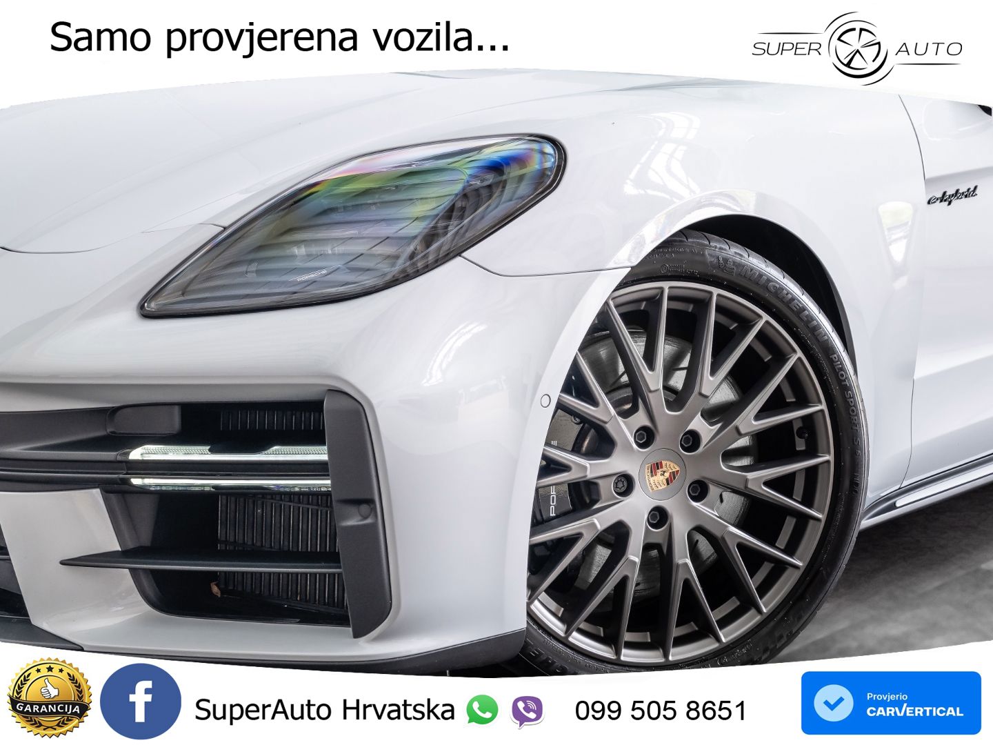 Porsche Panamera 4S 2.9 V6 (544 KS) E-Hybrid PDK ZRAČNI+ACC+GR SJED+KAM+PANO