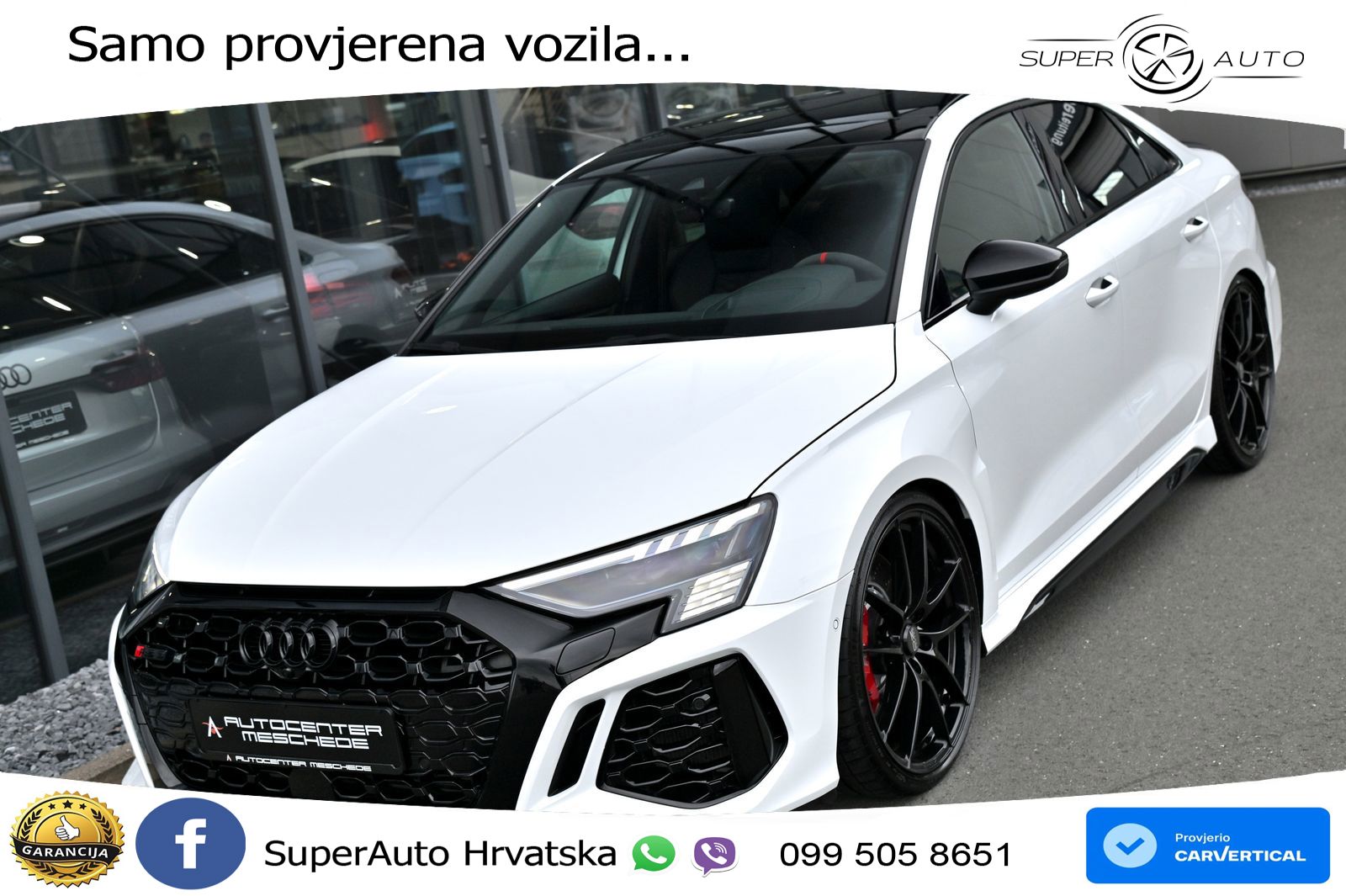 Audi RS3 Sedan 2.5 TFSI (400 KS) quattro S tronic LED+GR SJED+ACC