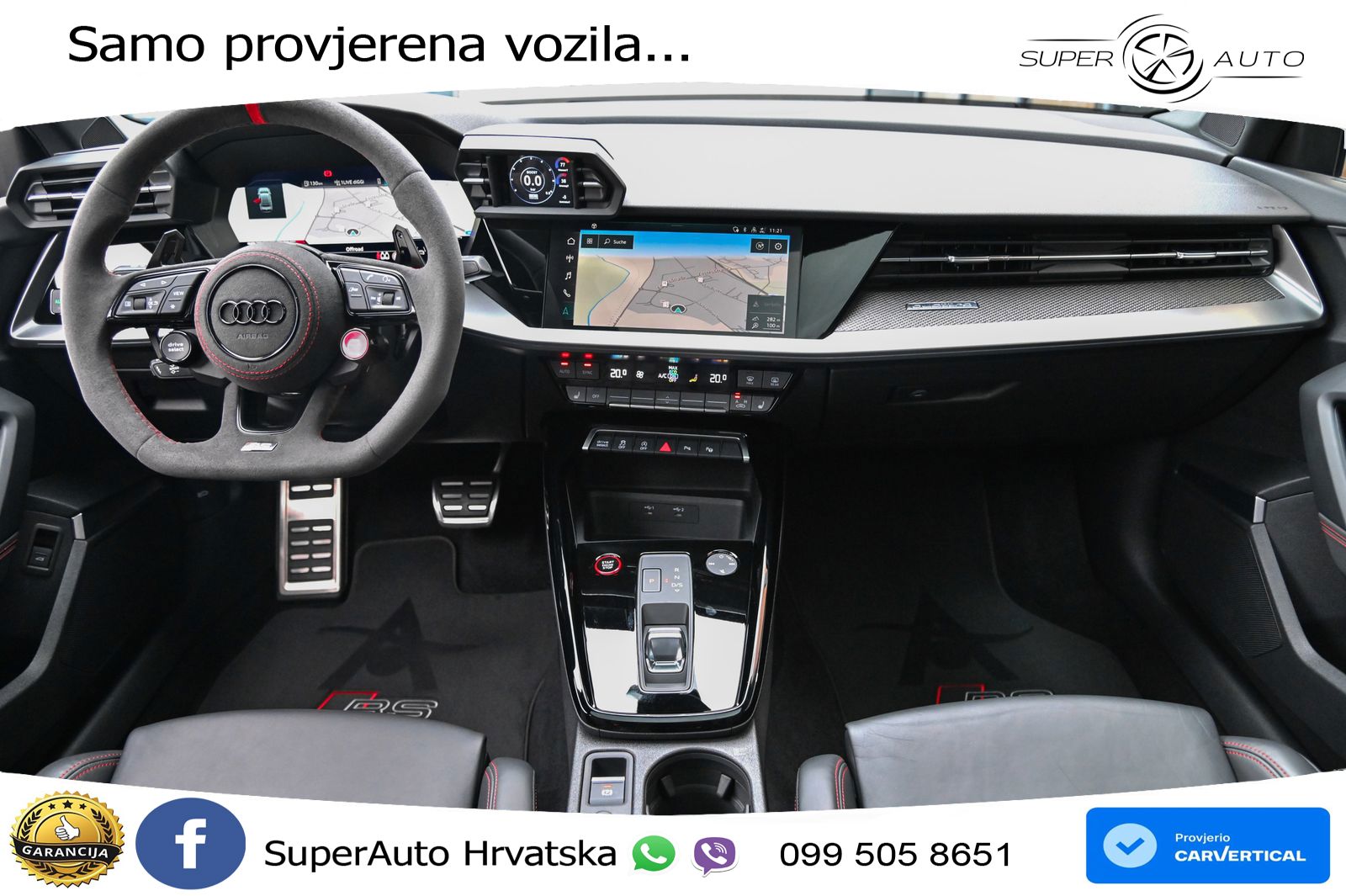 Audi RS3 Sedan 2.5 TFSI (400 KS) quattro S tronic LED+GR SJED+ACC