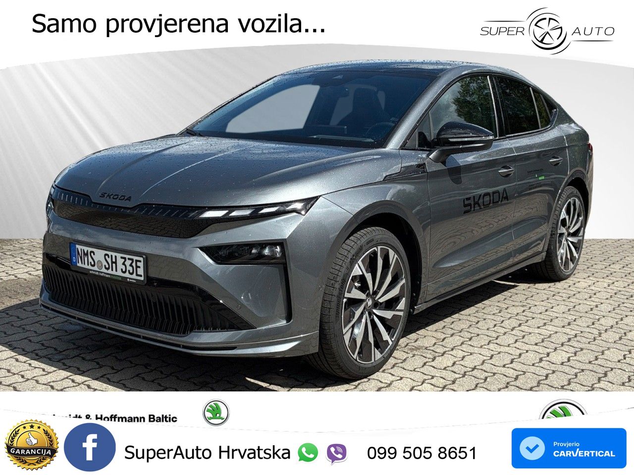 Škoda Enyaq iV 85 82 kWh (286 KS) LED+GR SJED+ACC
