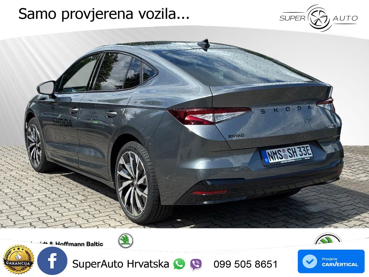Škoda Enyaq iV 85 82 kWh (286 KS) LED+GR SJED+ACC