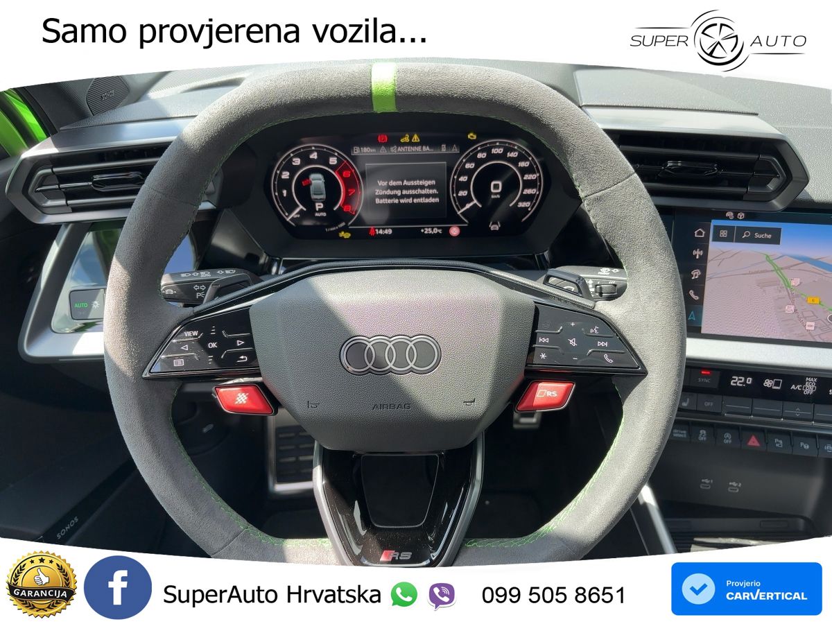 Audi RS3 Sedan 2.5 TFSI (400 KS) quattro S tronic LED+GR SJED+ACC