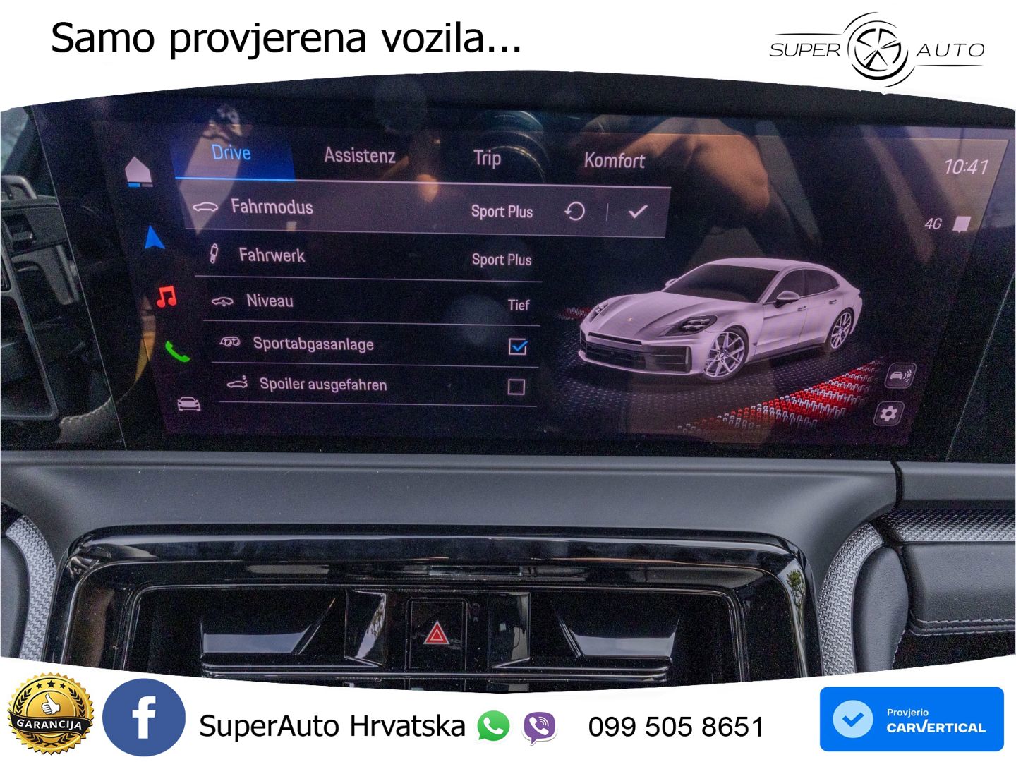 Porsche Panamera 4 2.9 V6 (470 KS) E-Hybrid PDK ZRAČNI+ACC+GR SJED+KAM+PANO