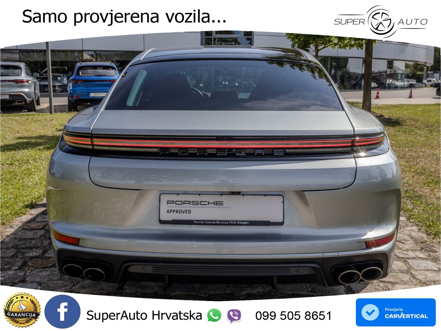 Porsche Panamera 4 2.9 V6 (470 KS) E-Hybrid PDK ZRAČNI+ACC+GR SJED+KAM+PANO