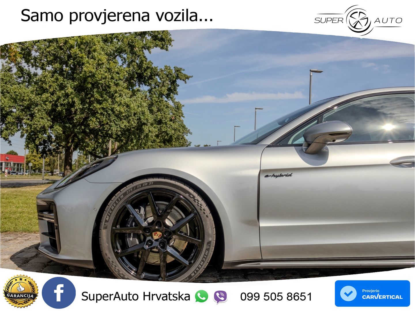 Porsche Panamera 4 2.9 V6 (470 KS) E-Hybrid PDK ZRAČNI+ACC+GR SJED+KAM+PANO