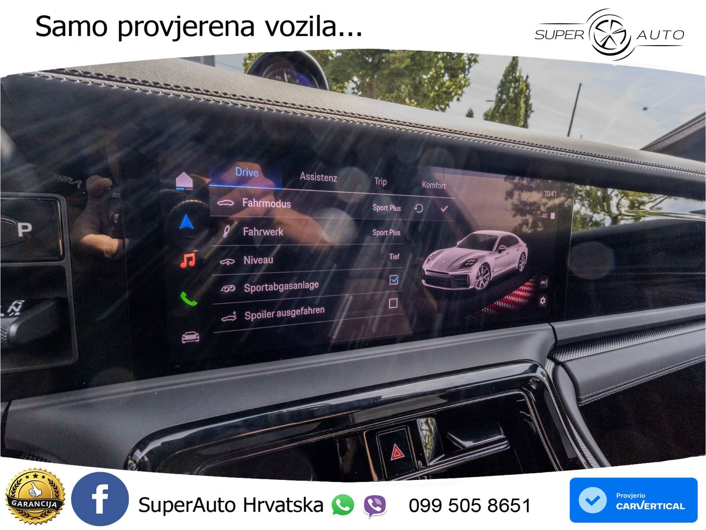 Porsche Panamera 4 2.9 V6 (470 KS) E-Hybrid PDK ZRAČNI+ACC+GR SJED+KAM+PANO