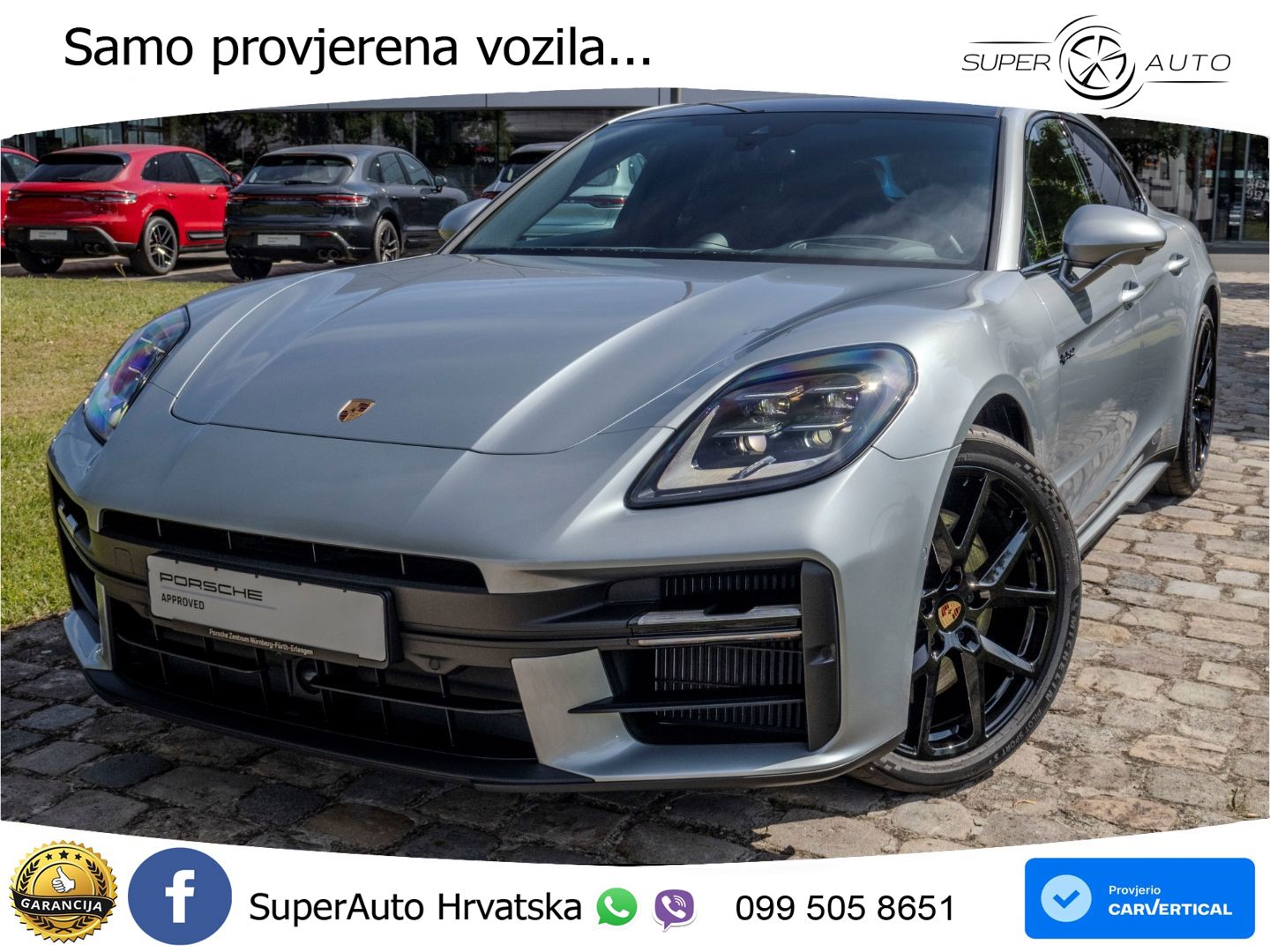 Porsche Panamera 4 2.9 V6 (470 KS) E-Hybrid PDK ZRAČNI+ACC+GR SJED+KAM+PANO