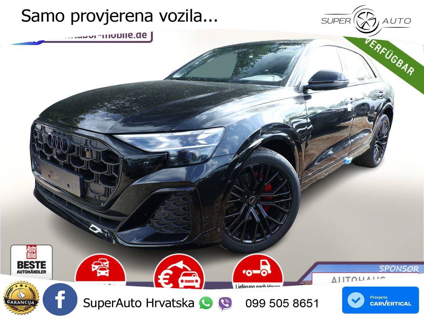 Audi Q8 50 TDI V6 (286 KS) quattro Tiptronic LED+GR SJED+ACC
