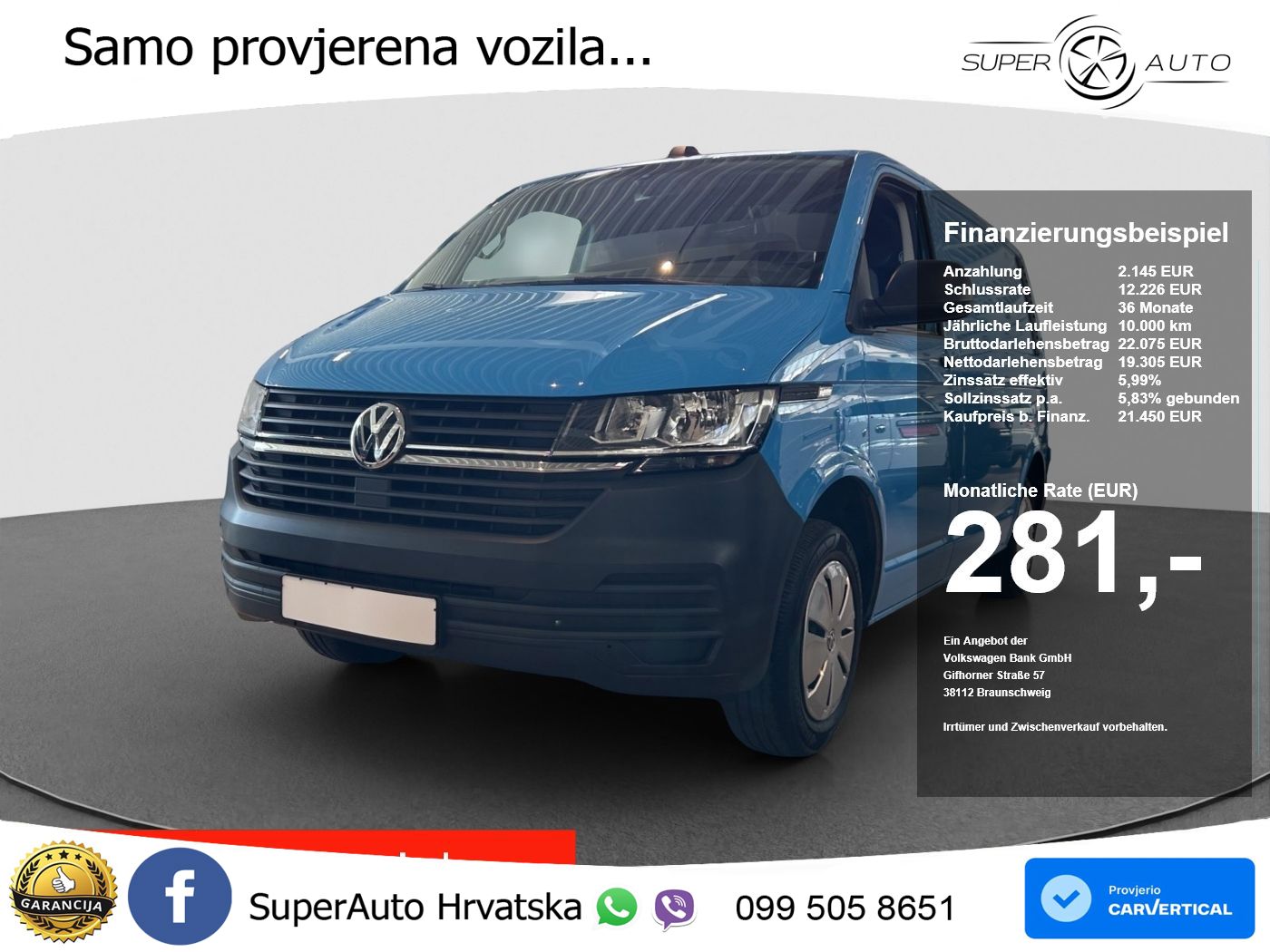 VW Transporter 110 KS