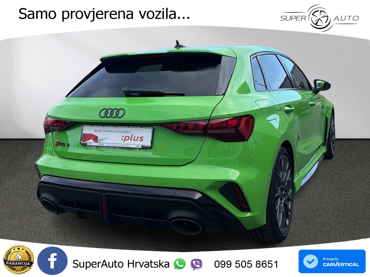 Audi RS3 Sportback 2.5 TFSI (400 KS) quattro S tronic LED+GR SJED+ACC