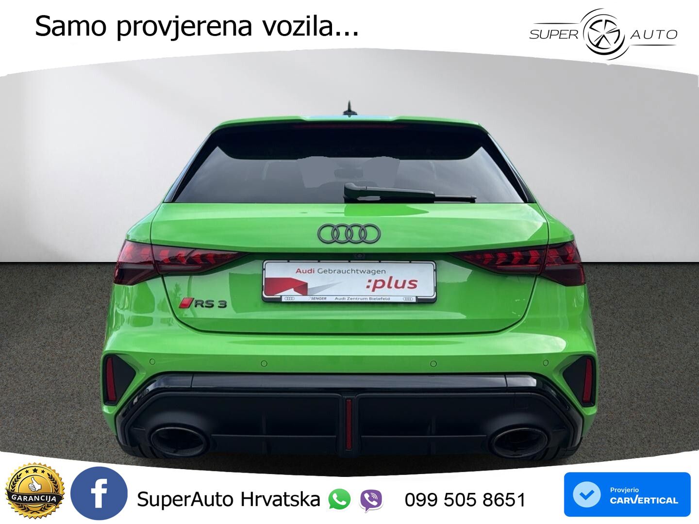 Audi RS3 Sportback 2.5 TFSI (400 KS) quattro S tronic LED+GR SJED+ACC