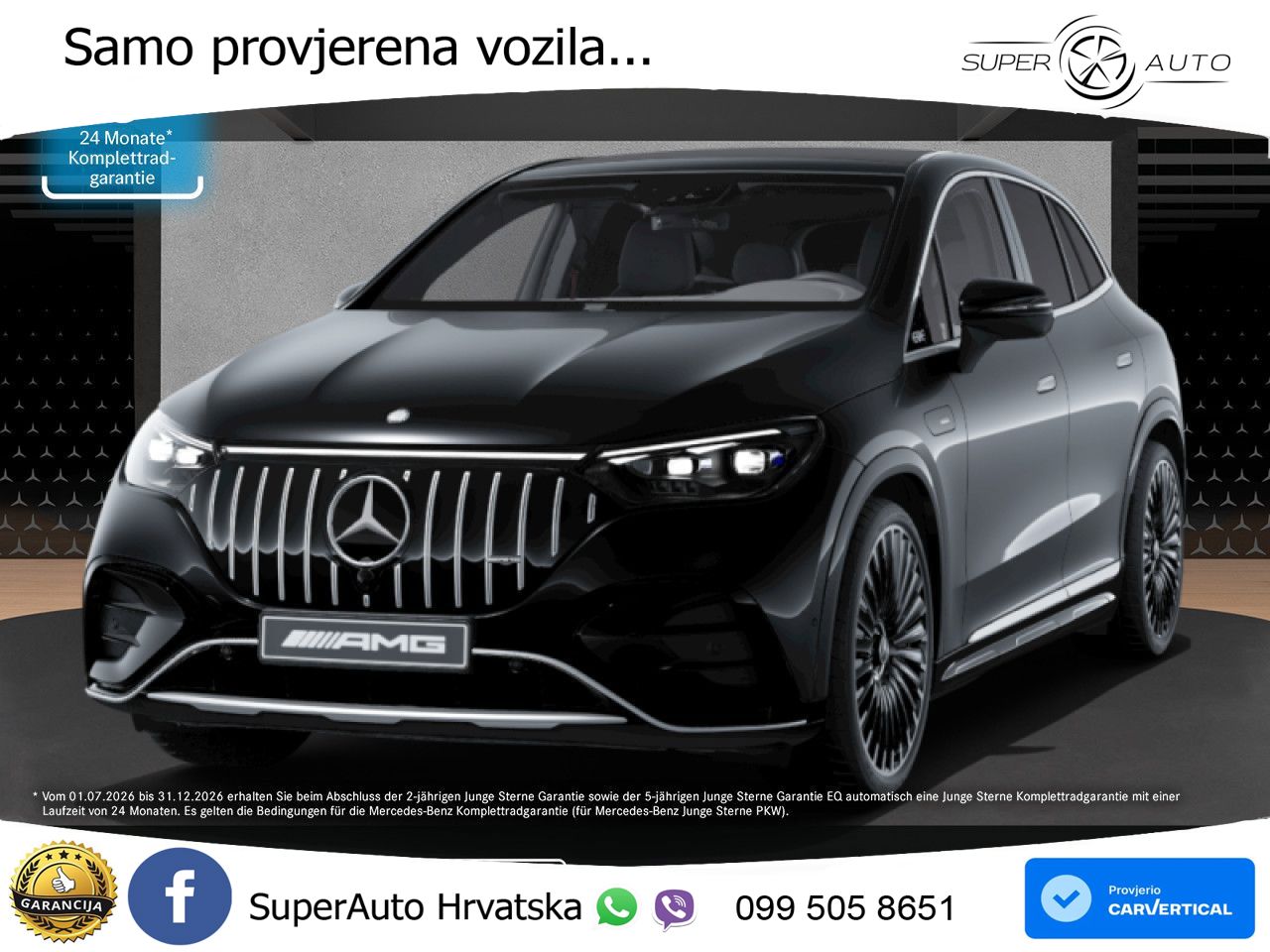 Mercedes EQE SUV AMG 53 100 kWh (626 KS) 4MATIC+ ZRAČNI+ACC+GR SJED+360+PANO