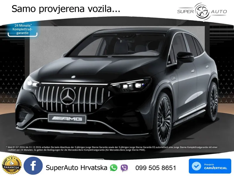 Mercedes EQE SUV AMG 53 100 kWh (626 KS) 4MATIC+ ZRAČNI+ACC+GR SJED+360+PANO