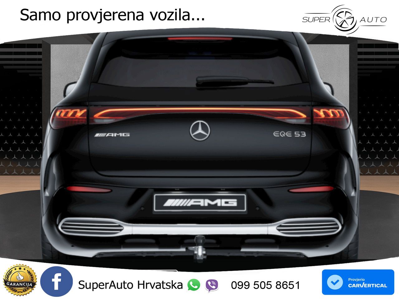 Mercedes EQE SUV AMG 53 100 kWh (626 KS) 4MATIC+ ZRAČNI+ACC+GR SJED+360+PANO