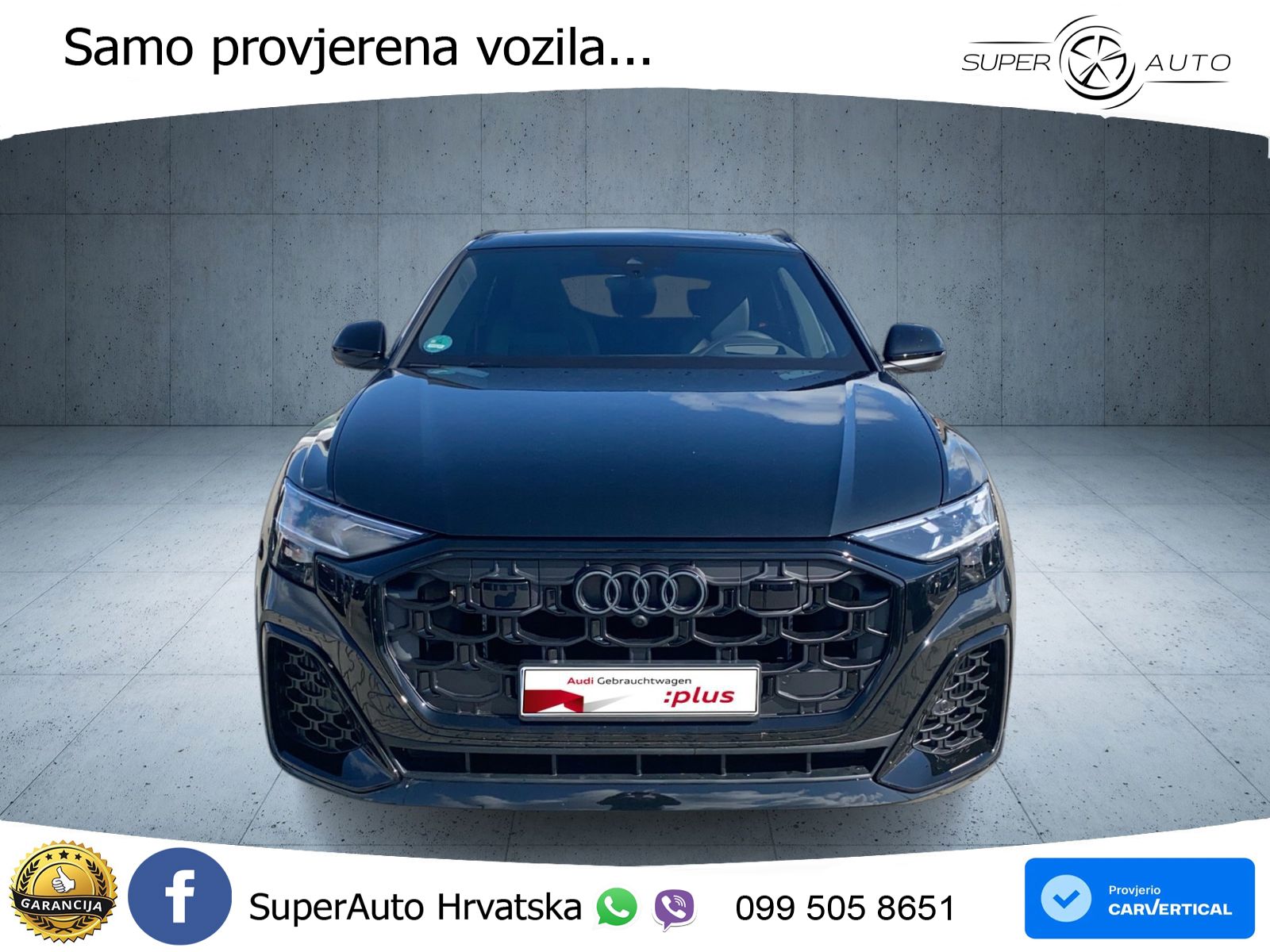 Audi Q8 60 TFSIe V6 (490 KS) quattro Tiptronic S line 489 KS LED+GR SJED+ACC