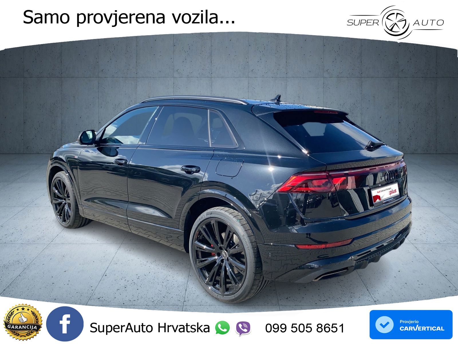 Audi Q8 60 TFSIe V6 (490 KS) quattro Tiptronic S line 489 KS LED+GR SJED+ACC