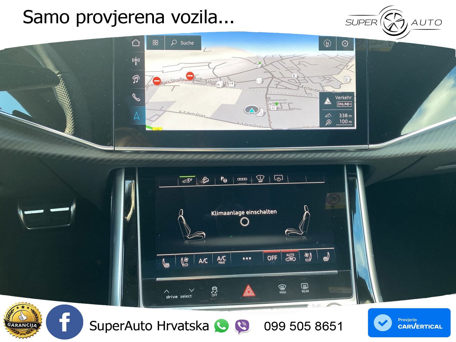 Audi Q8 60 TFSIe V6 (490 KS) quattro Tiptronic S line 489 KS LED+GR SJED+ACC
