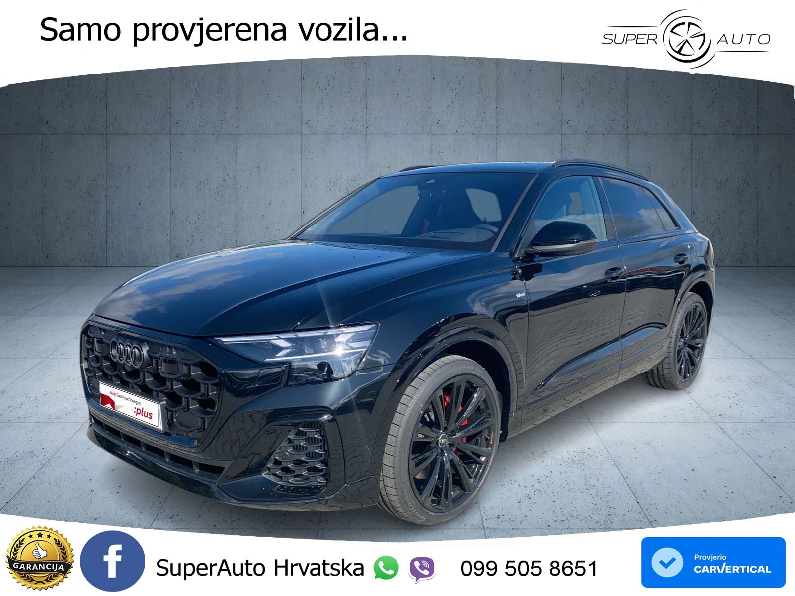 Audi Q8 60 TFSIe V6 (490 KS) quattro Tiptronic S line 489 KS LED+GR SJED+ACC