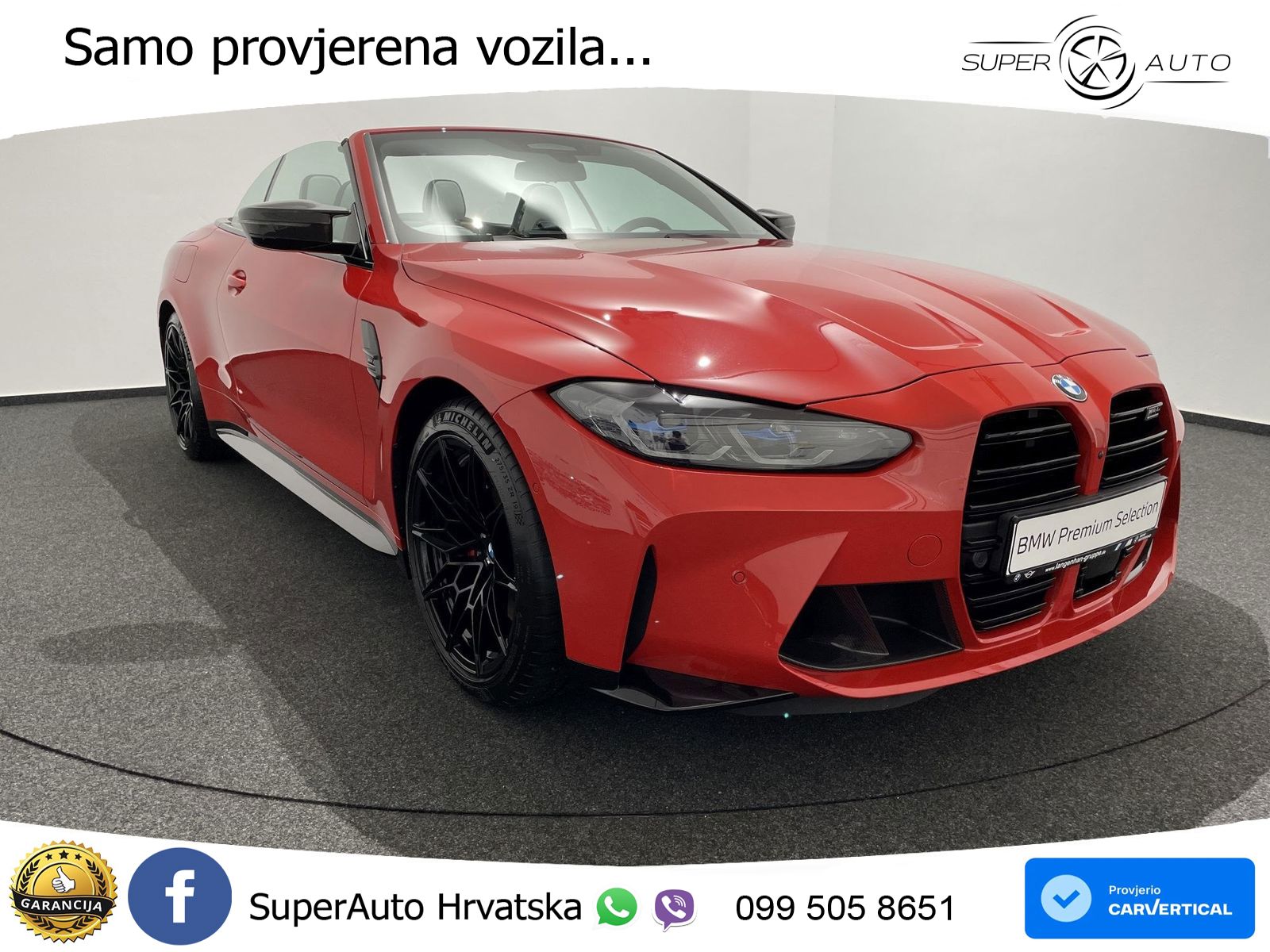 BMW M4 Convertible Competition 3.0 (510 KS) xDrive Steptronic LED+GR SJED+ACC