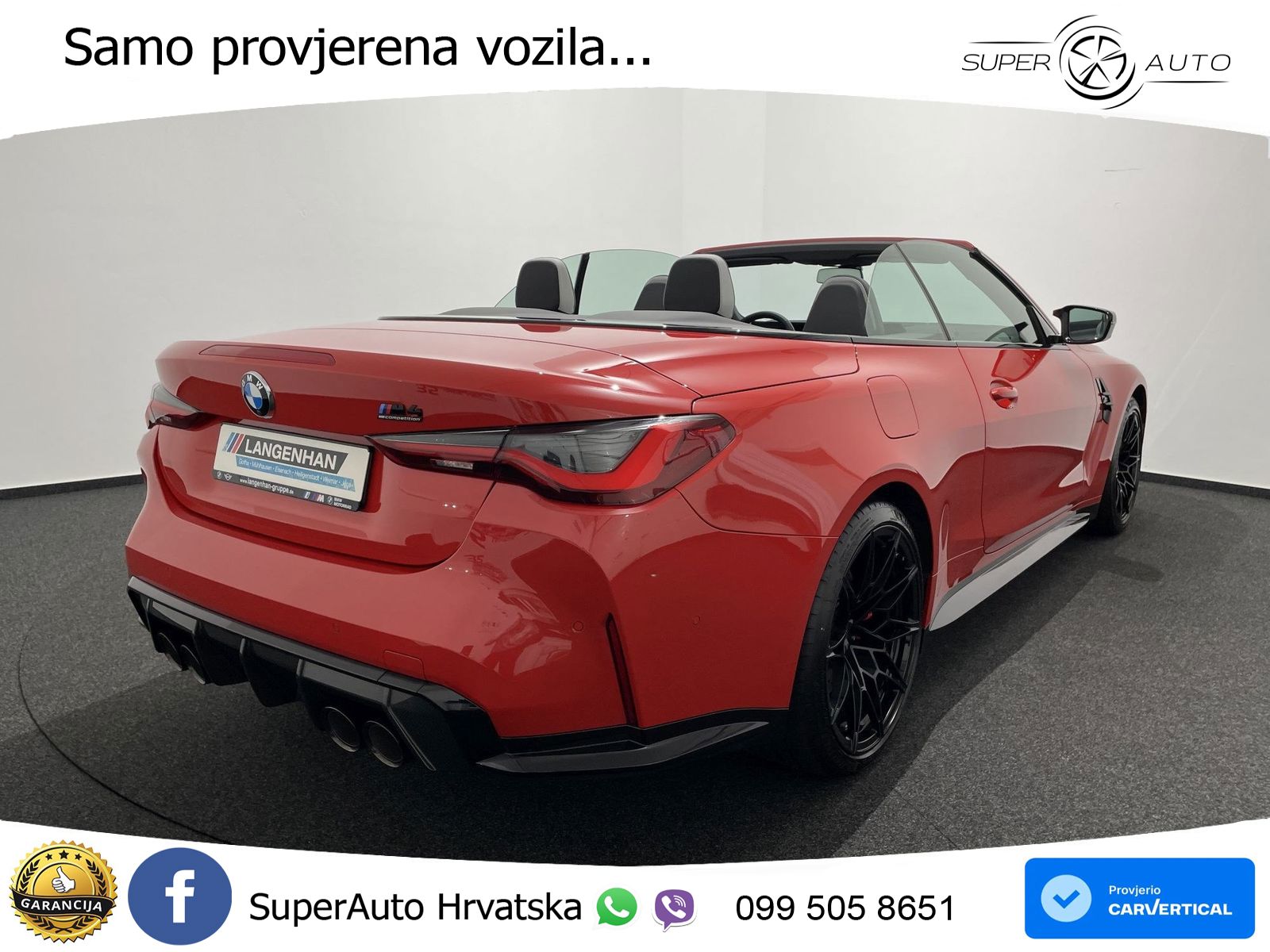 BMW M4 Convertible Competition 3.0 (510 KS) xDrive Steptronic LED+GR SJED+ACC