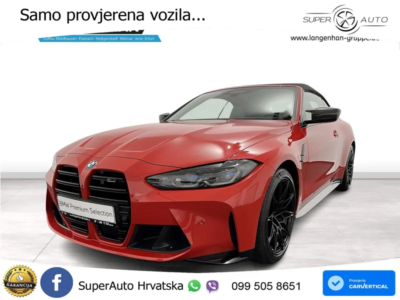 BMW M4 Convertible Competition 3.0 (510 KS) xDrive Steptronic LED+GR SJED+ACC