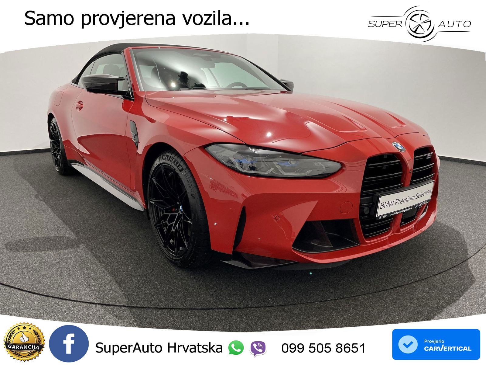 BMW M4 Convertible Competition 3.0 (510 KS) xDrive Steptronic LED+GR SJED+ACC