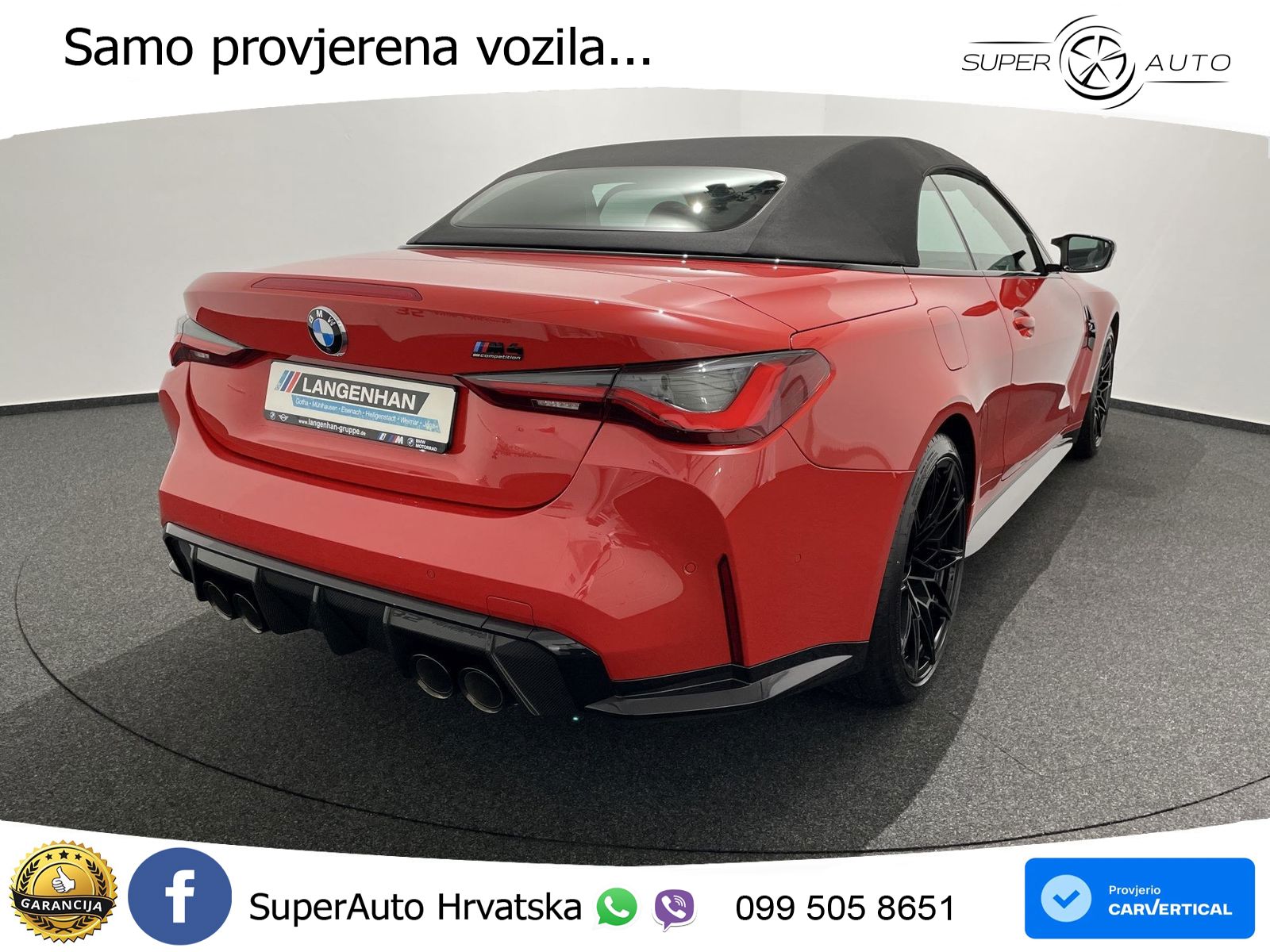 BMW M4 Convertible Competition 3.0 (510 KS) xDrive Steptronic LED+GR SJED+ACC